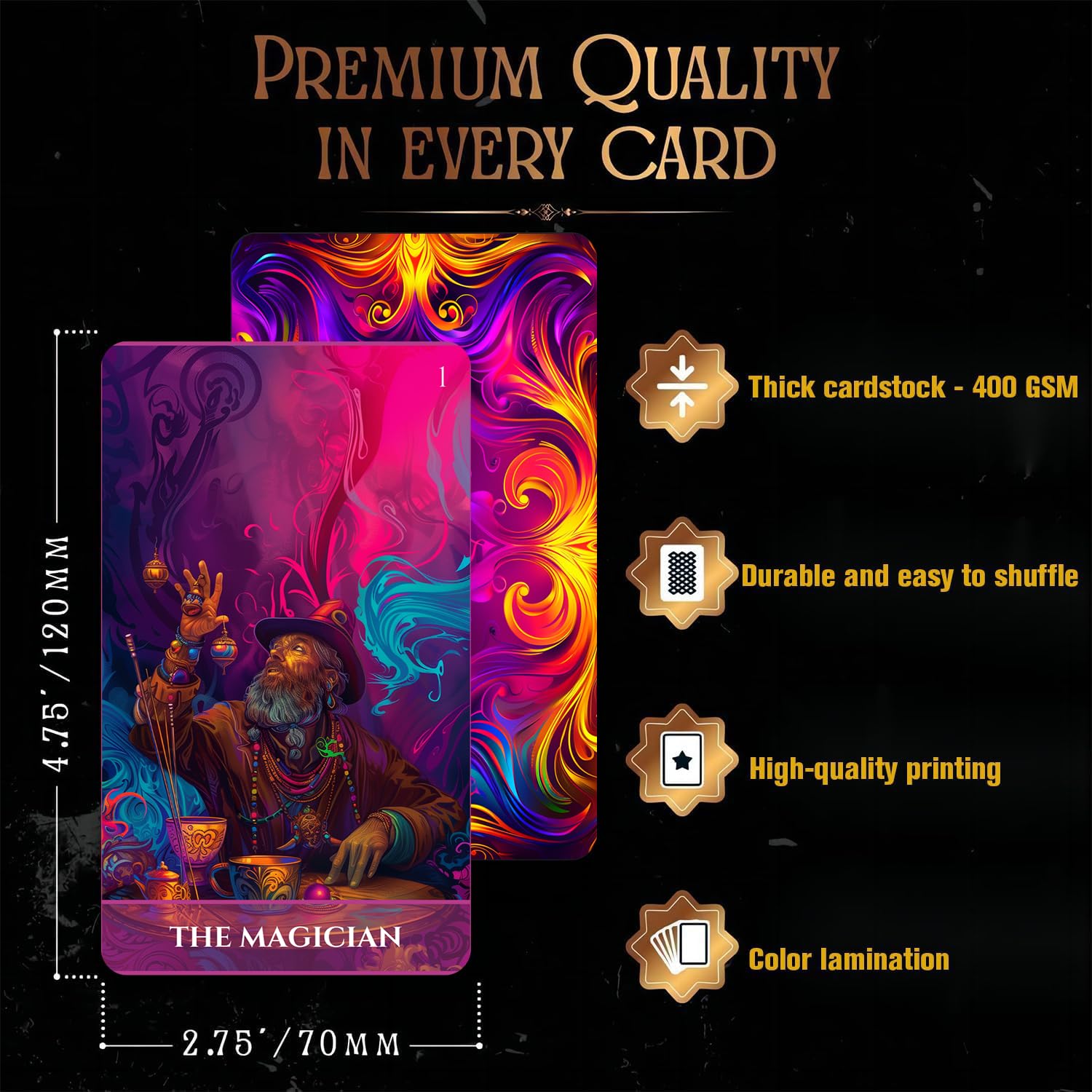 Amazon.com: Han Yu Bowen Luminous Arcana Tarot Deck, 78 Tarot
